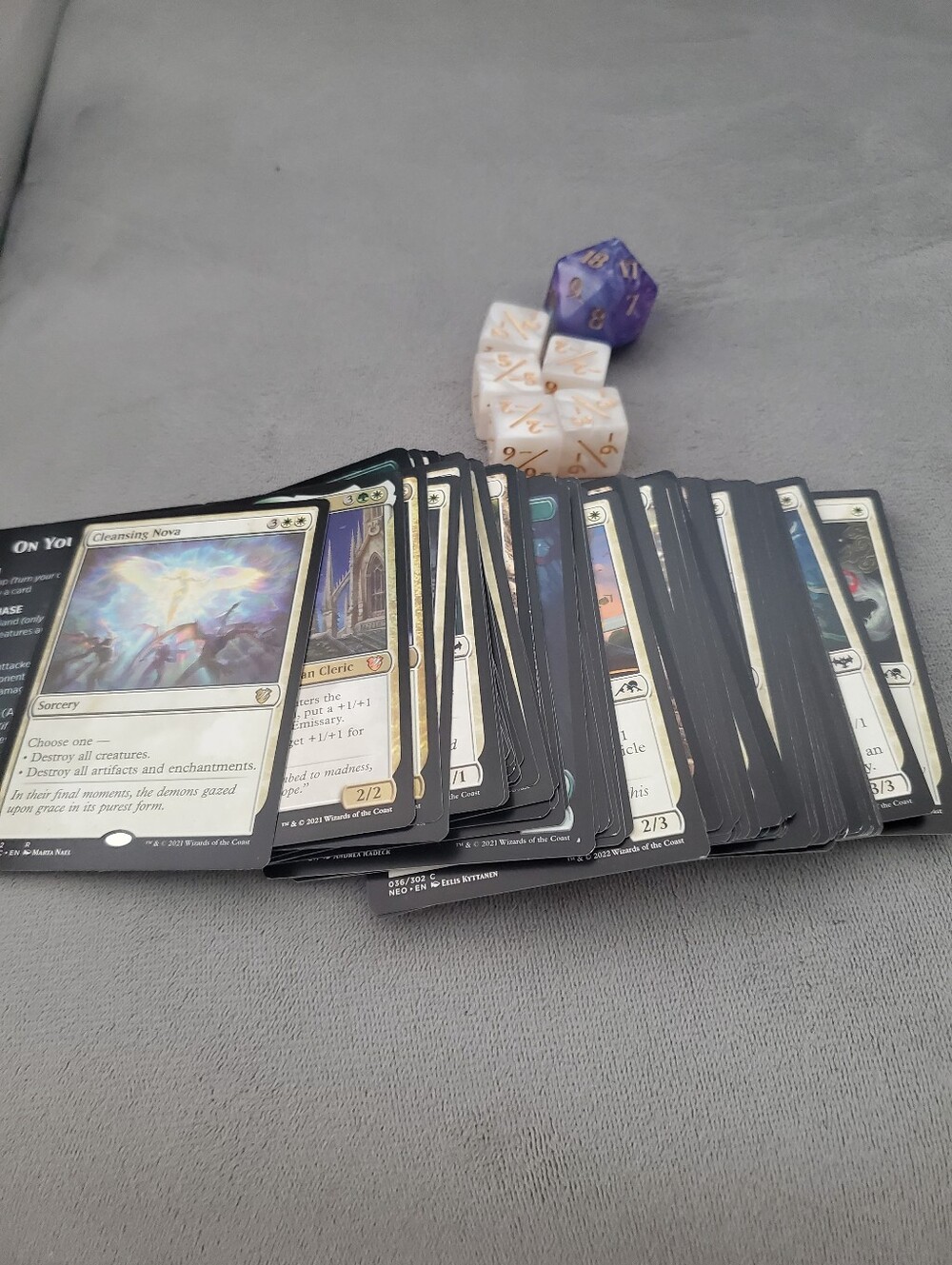 Magic The Gathering Cards Dice and Case